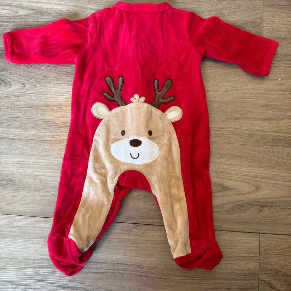 Little Me My first Christmas Red One Piece Size 3 months